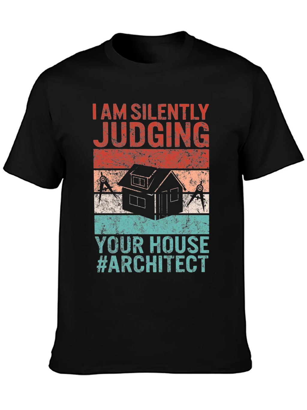 Architect Humor Graphic Tee - I Am Silently Judging product image 6