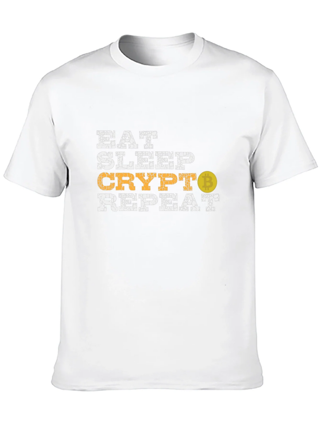 Eat Sleep Crypto Repeat Bitcoin Graphic Tee product image 9