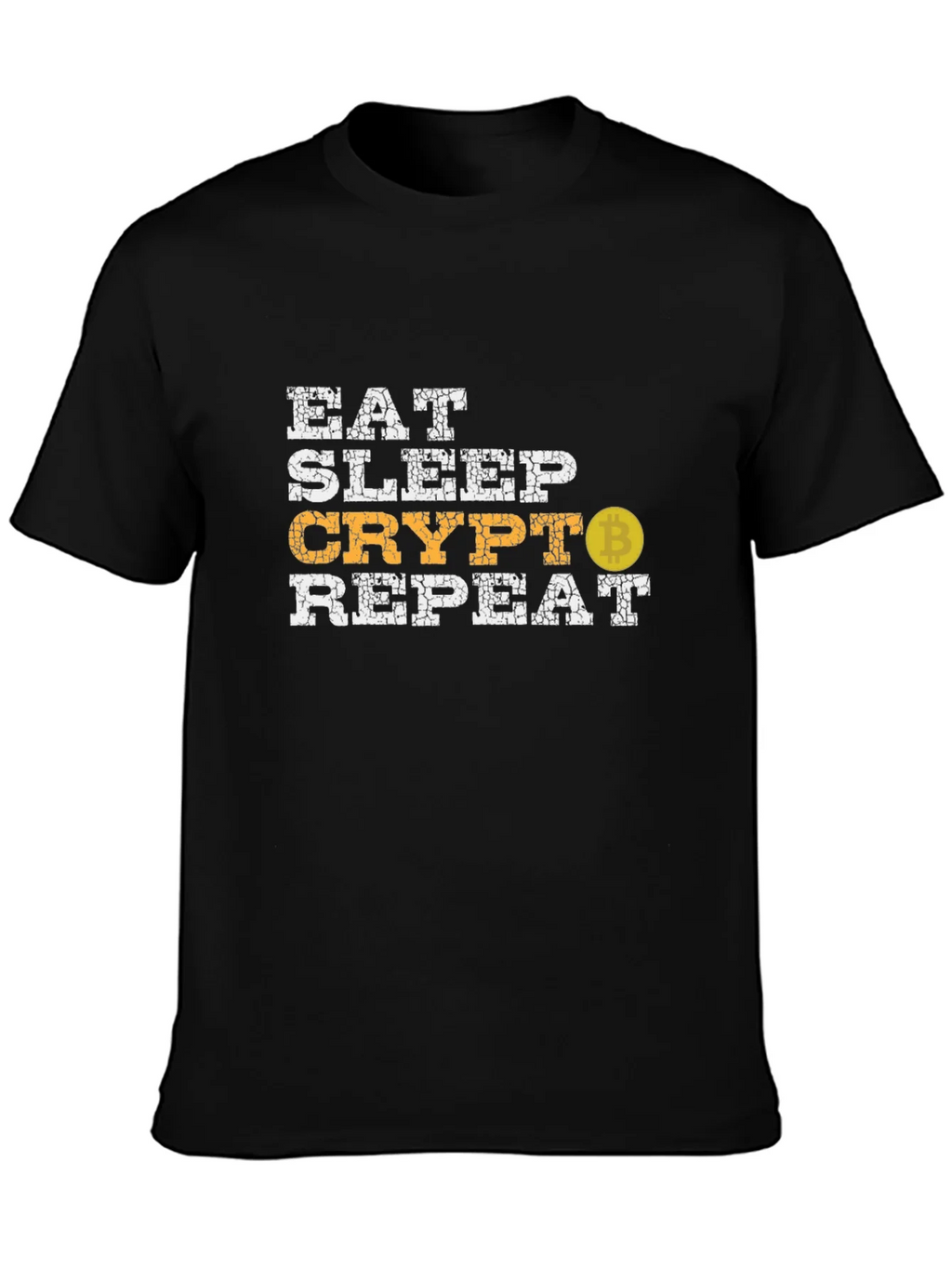 Eat Sleep Crypto Repeat Bitcoin Graphic Tee product image 3