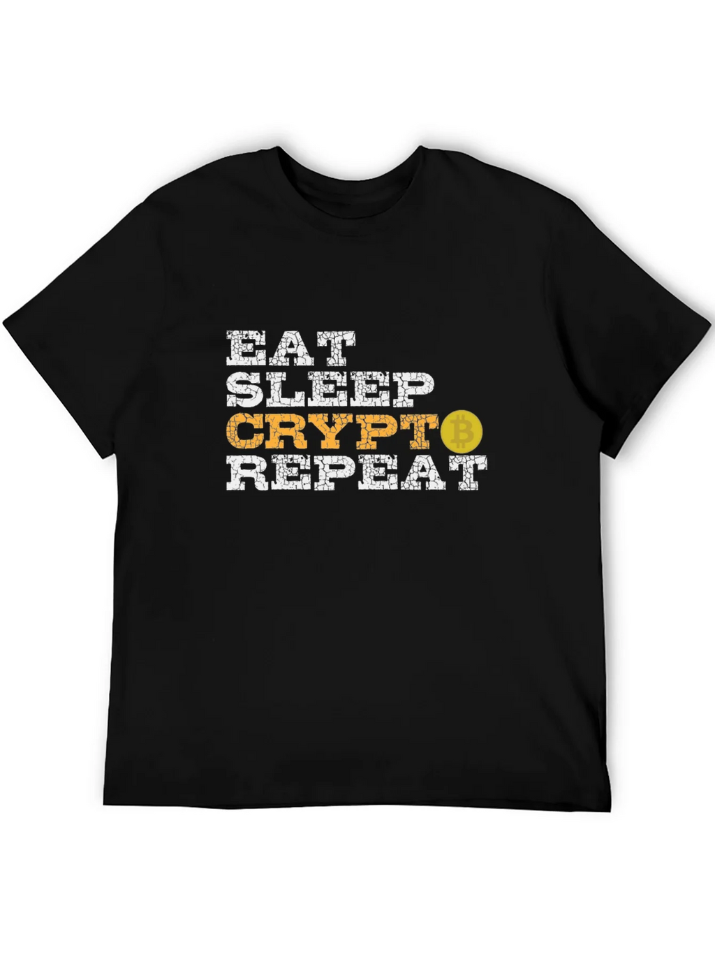 Eat Sleep Crypto Repeat Bitcoin Graphic Tee product image 5