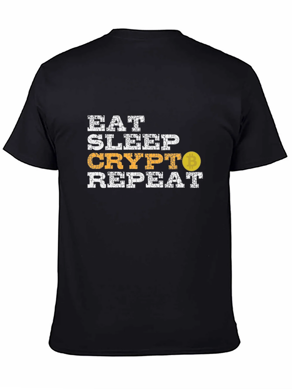 Eat Sleep Crypto Repeat Bitcoin Graphic Tee product image 4