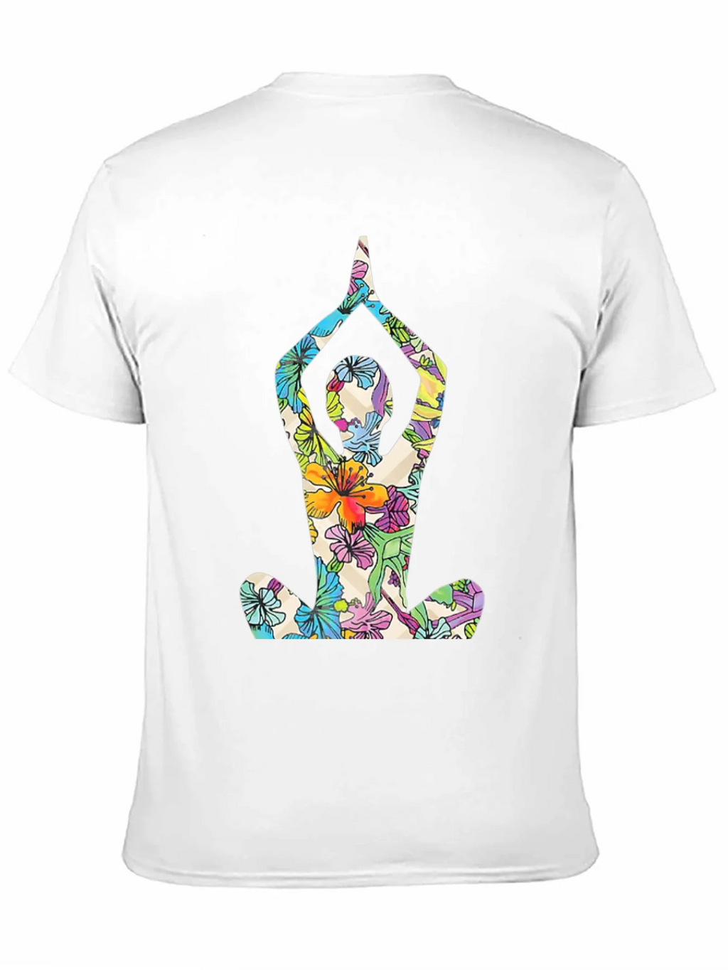 Floral Yoga T-Shirt - Mens Black Tee product image 2