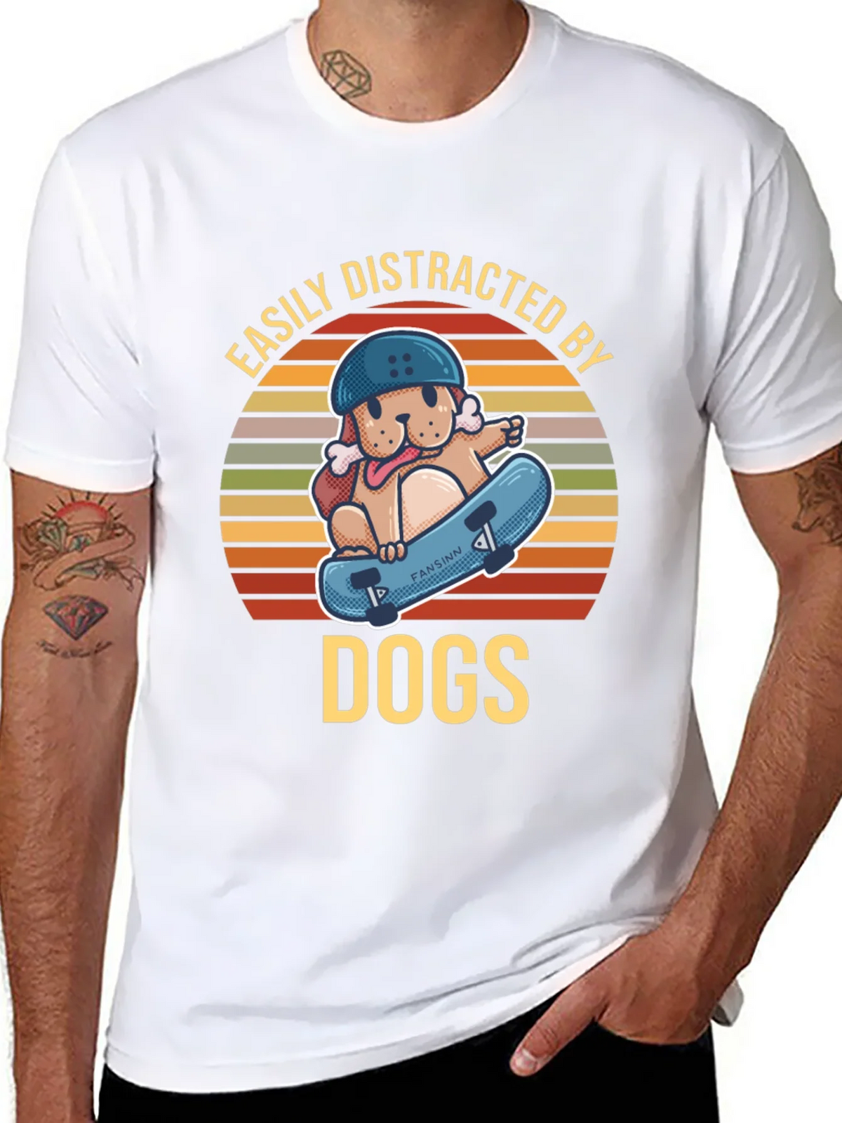 Easily Distracted By Dogs Graphic Tee product image 7