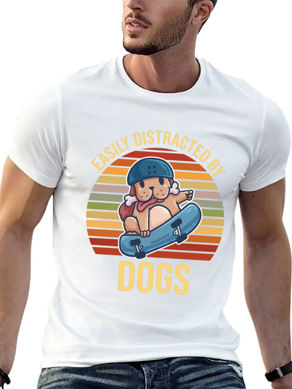 Easily Distracted By Dogs Graphic Tee product image 12