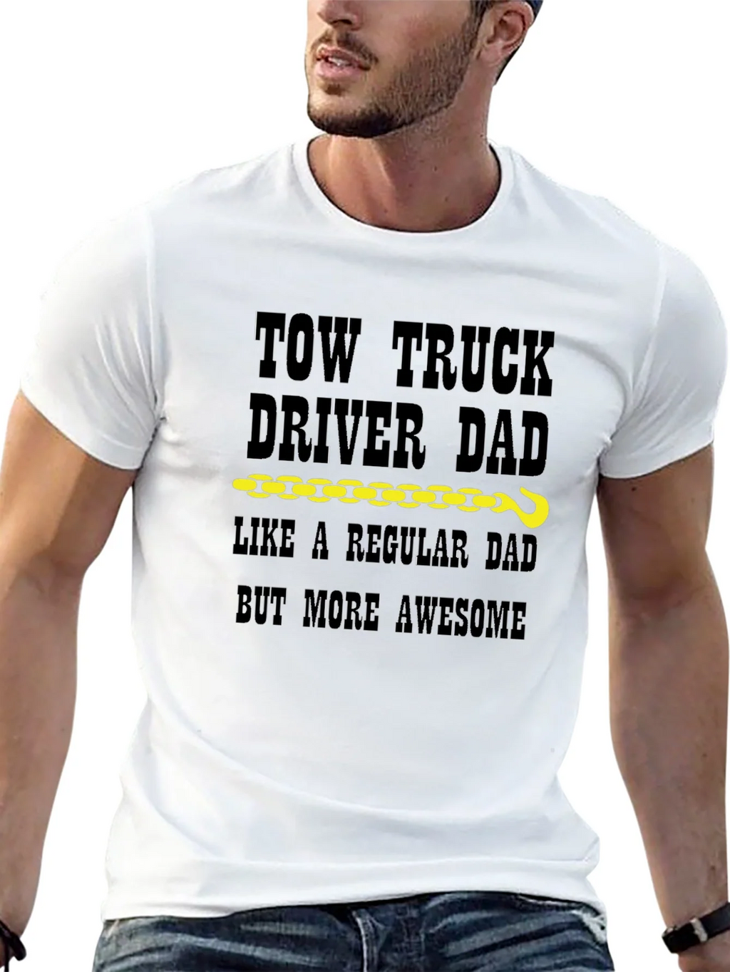 Tow Truck Driver Dad T-Shirt product image 4