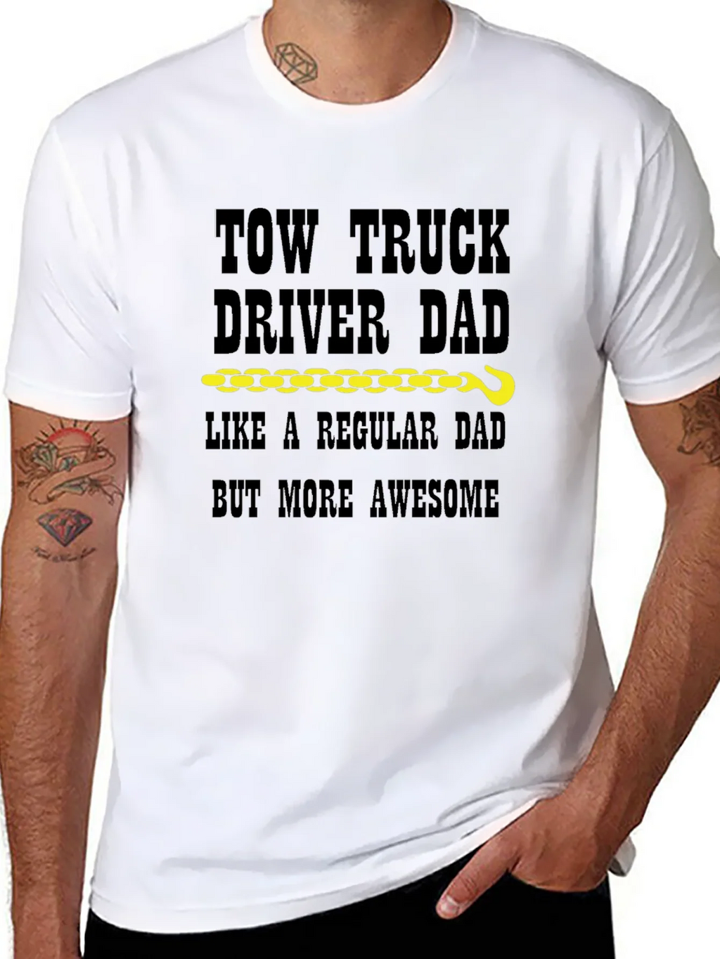 Tow Truck Driver Dad T-Shirt product image 10