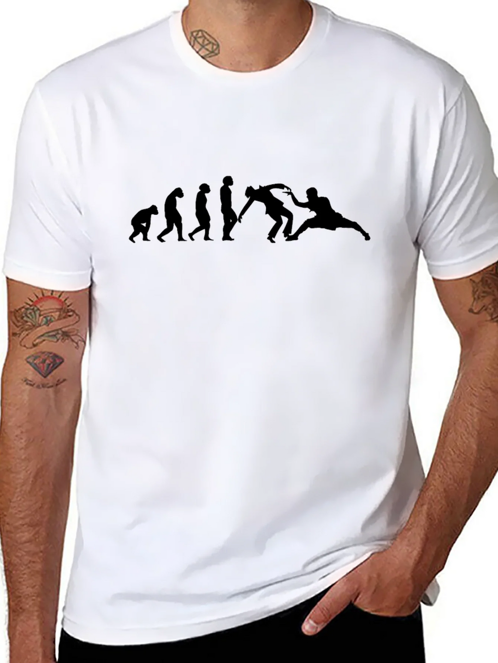 Evolution of Jiu Jitsu Black T-Shirt product image 7