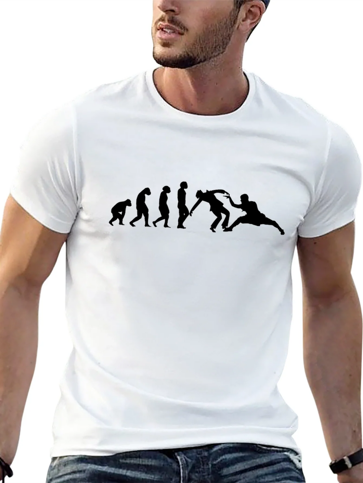 Evolution of Jiu Jitsu Black T-Shirt product image 12