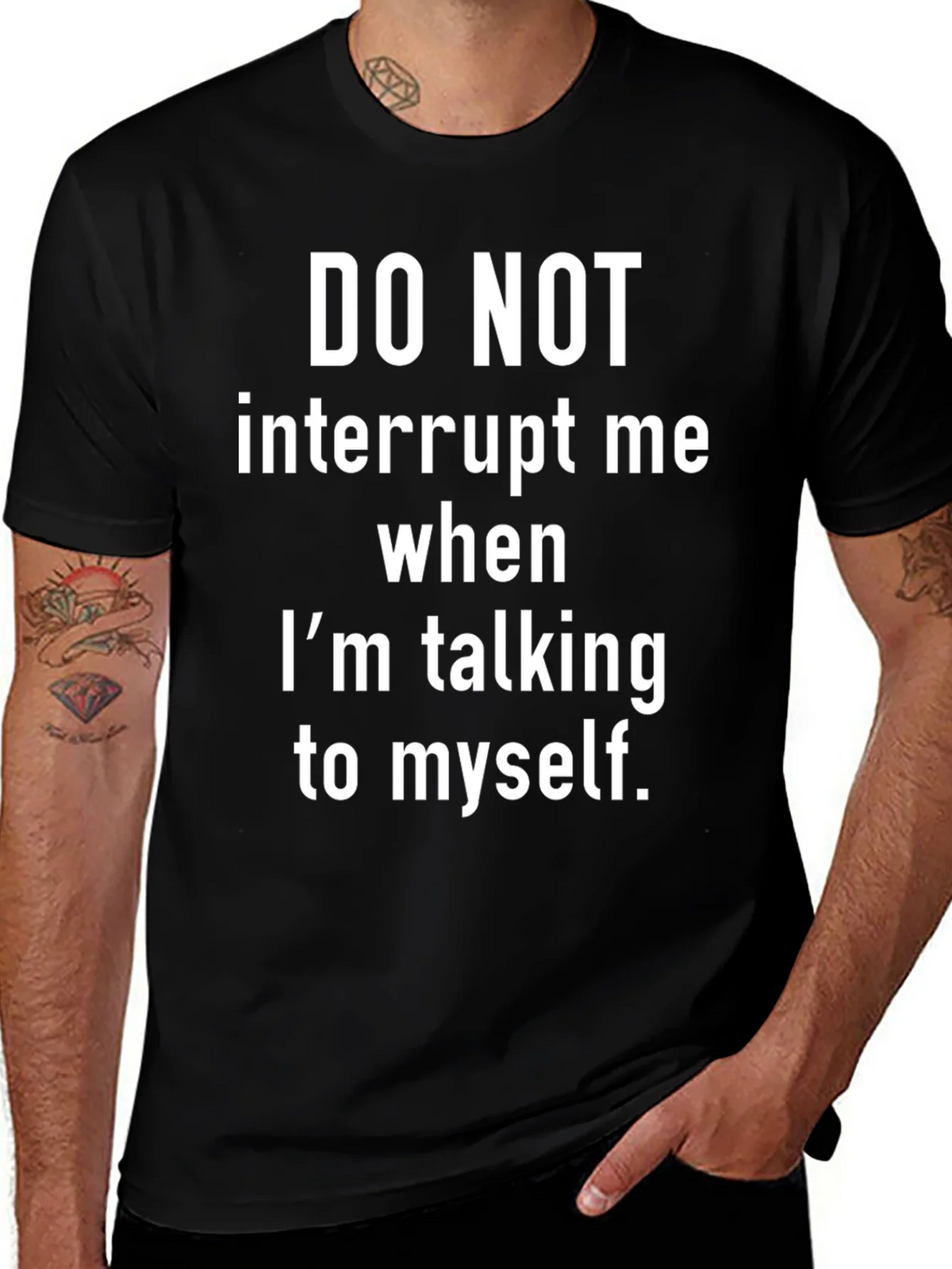 Funny Sarcastic Graphic T-Shirt - Do Not Interrupt product image 1