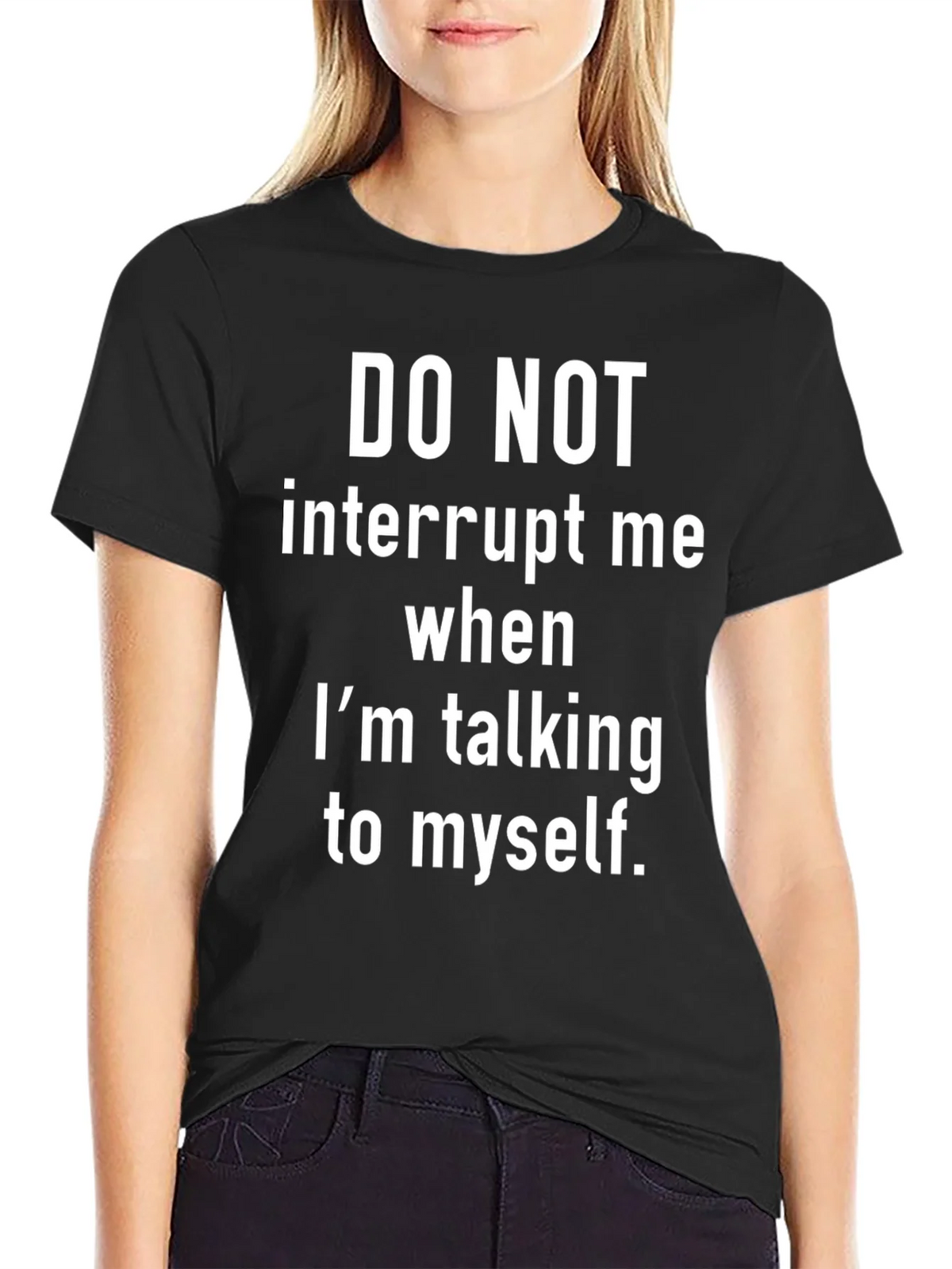 Funny Sarcastic Graphic T-Shirt - Do Not Interrupt product image 2
