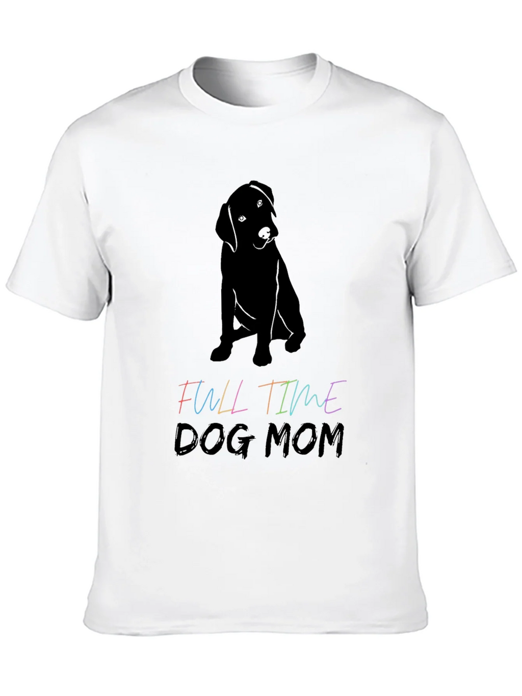 Full Time Dog Mom Graphic Tee - Black T-Shirt product image 9