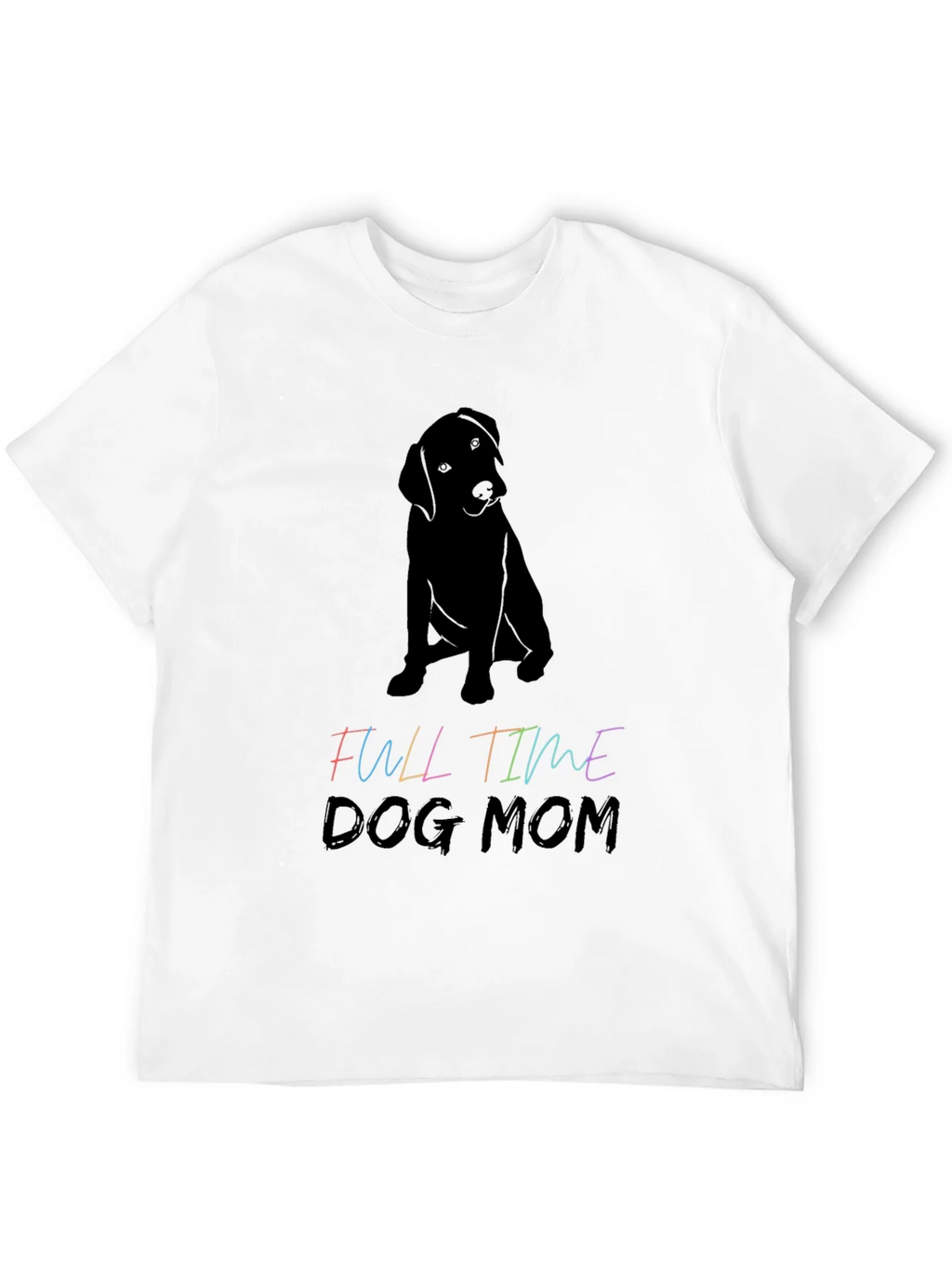 Full Time Dog Mom Graphic Tee - Black T-Shirt product image 11