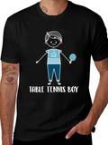Table Tennis Boy Graphic T-Shirt product image 1