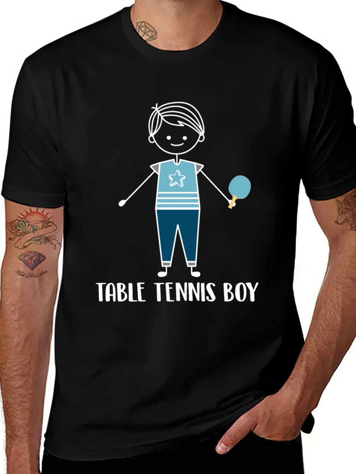 Table Tennis Boy Graphic T-Shirt product image 1