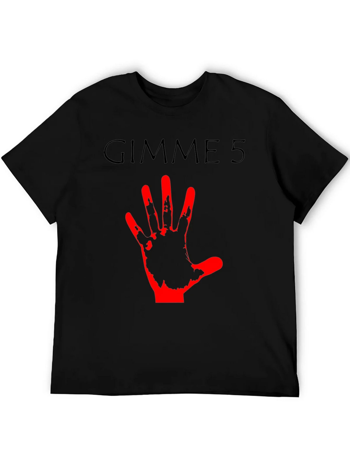Gimme 5 Graphic Tee - Black Crew Neck T-Shirt product image 8