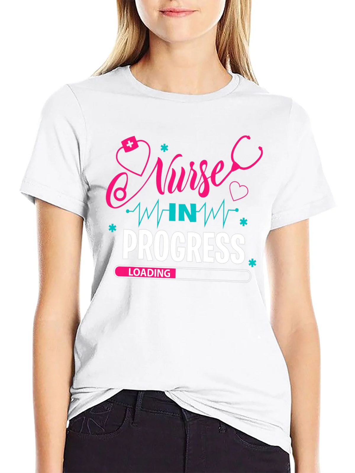 Nurse in Progress Graphic T-Shirt product image 8
