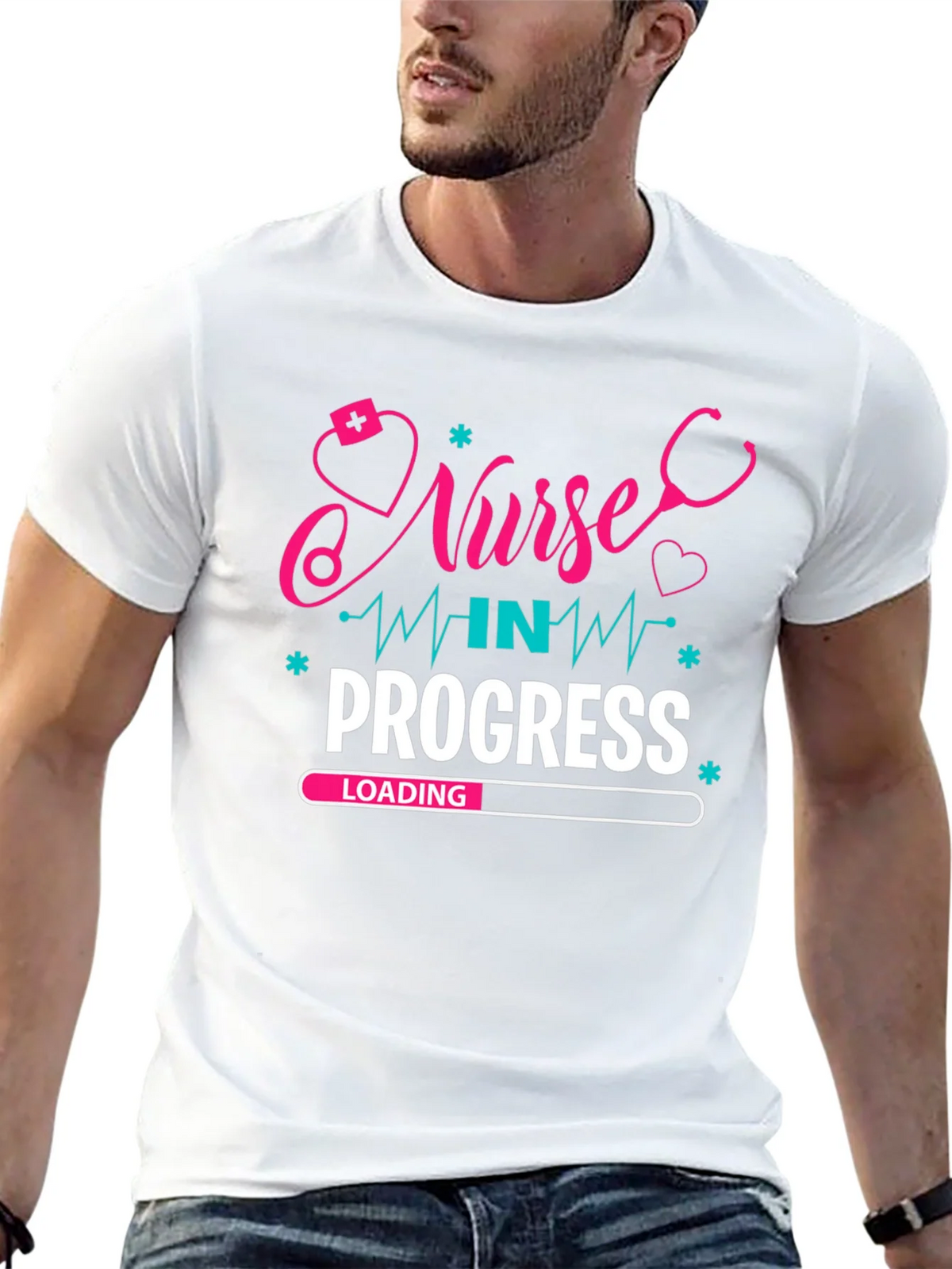 Nurse in Progress Graphic T-Shirt product image 12