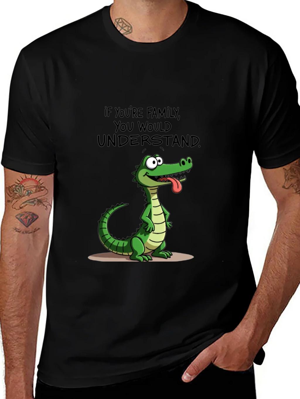Family Humor T-Shirt: Crocodile Design product image 1