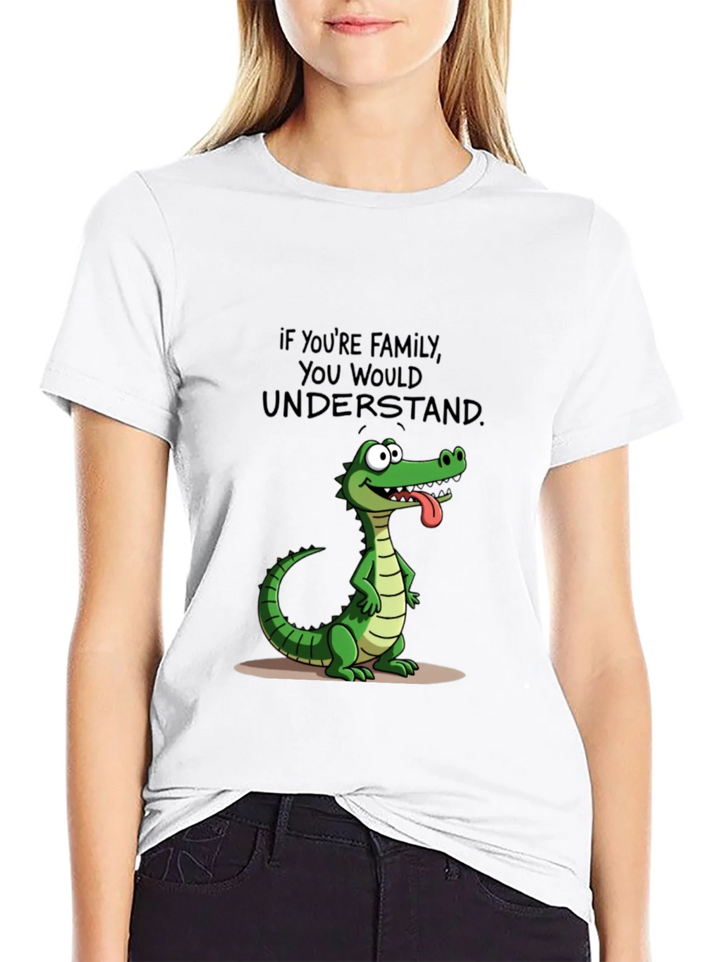 Family Humor T-Shirt: Crocodile Design product image 8