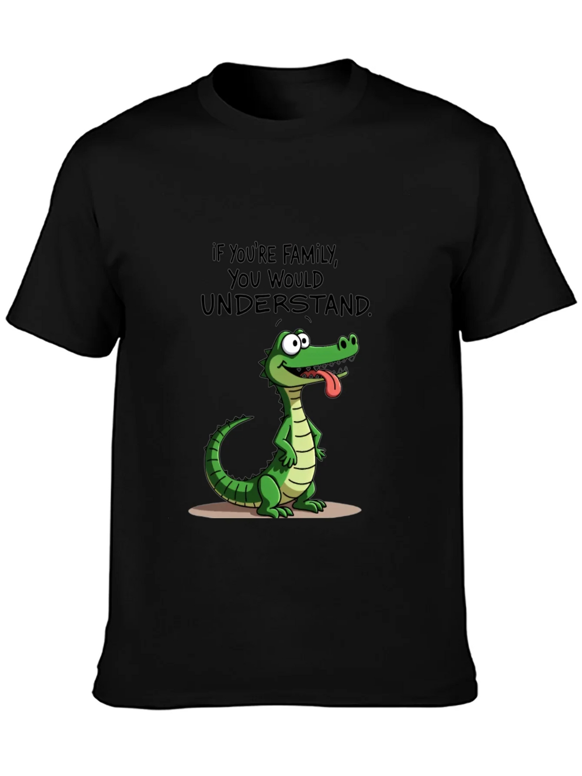 Family Humor T-Shirt: Crocodile Design product image 3