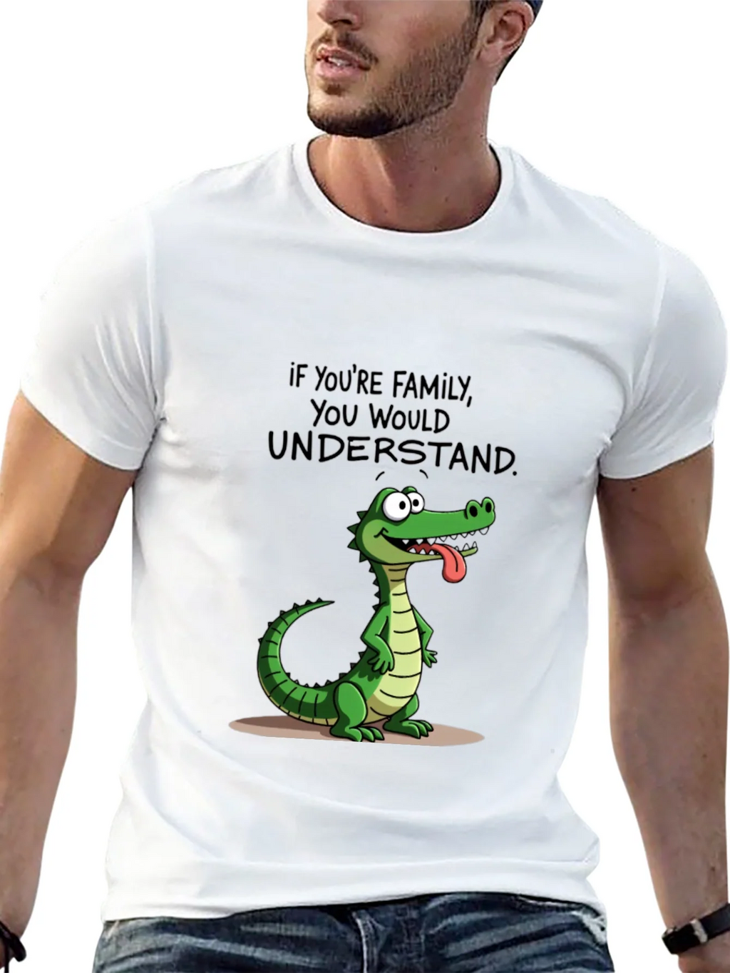 Family Humor T-Shirt: Crocodile Design product image 12