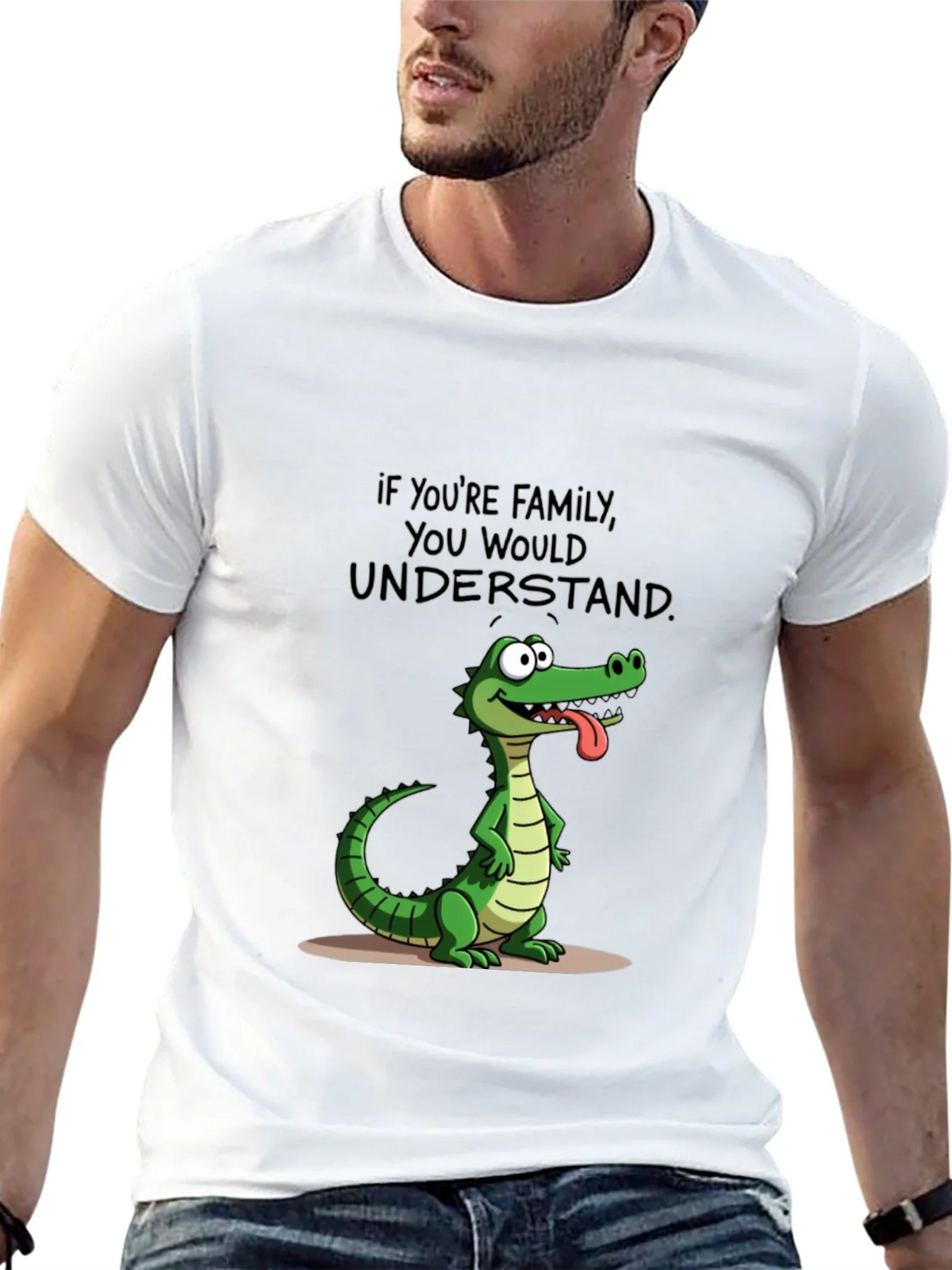Family Humor T-Shirt: Crocodile Design product image 12