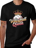 Volleyball Queen Graphic Tee product image 1