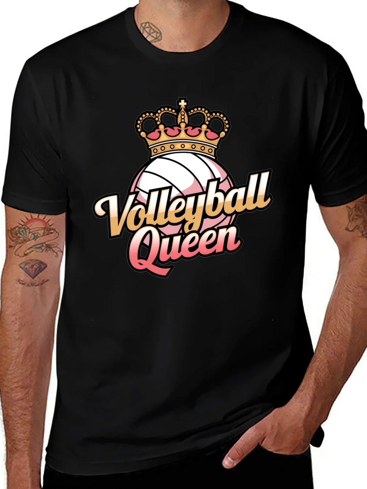 Volleyball Queen Graphic Tee product image 1