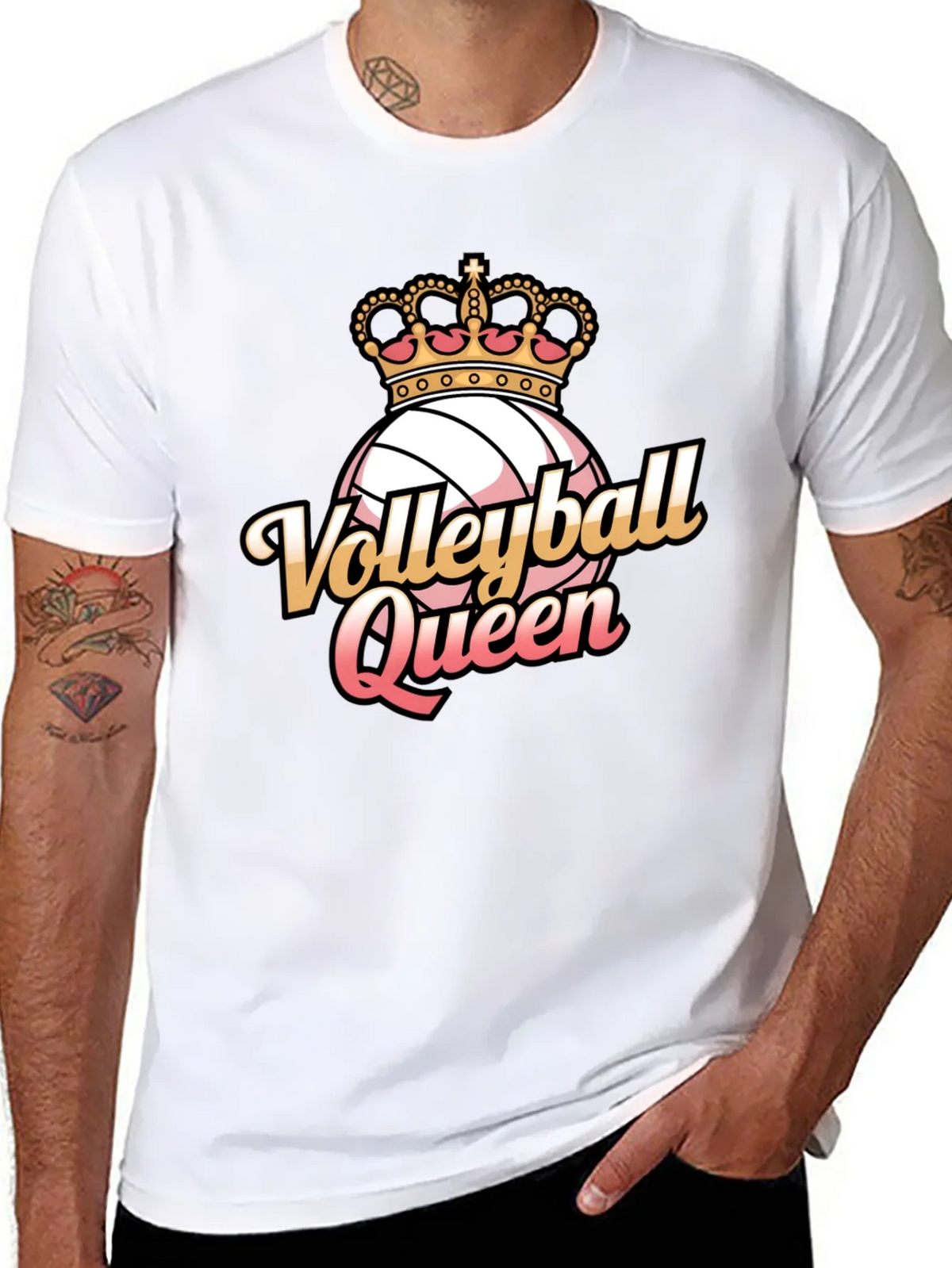 Volleyball Queen Graphic Tee product image 7