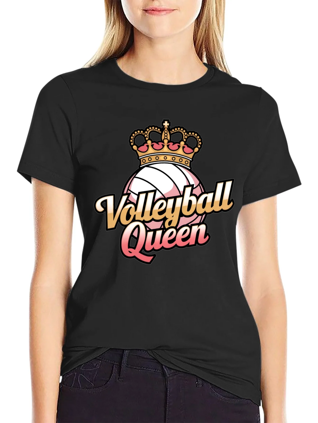 Volleyball Queen Graphic Tee product image 2