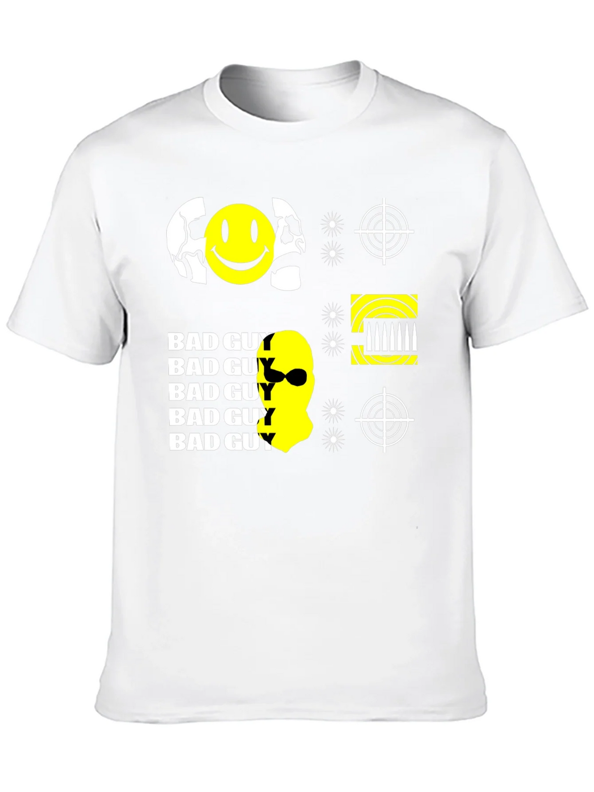 Edgy Bad Guy Graphic Print Black T-Shirt product image 9