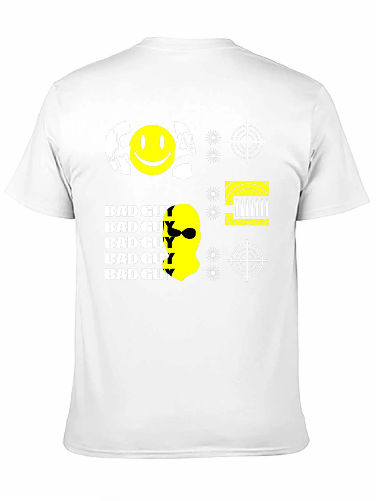 Edgy Bad Guy Graphic Print Black T-Shirt product image 10