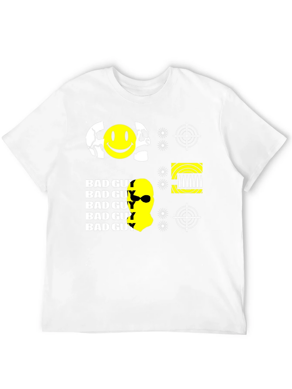 Edgy Bad Guy Graphic Print Black T-Shirt product image 11
