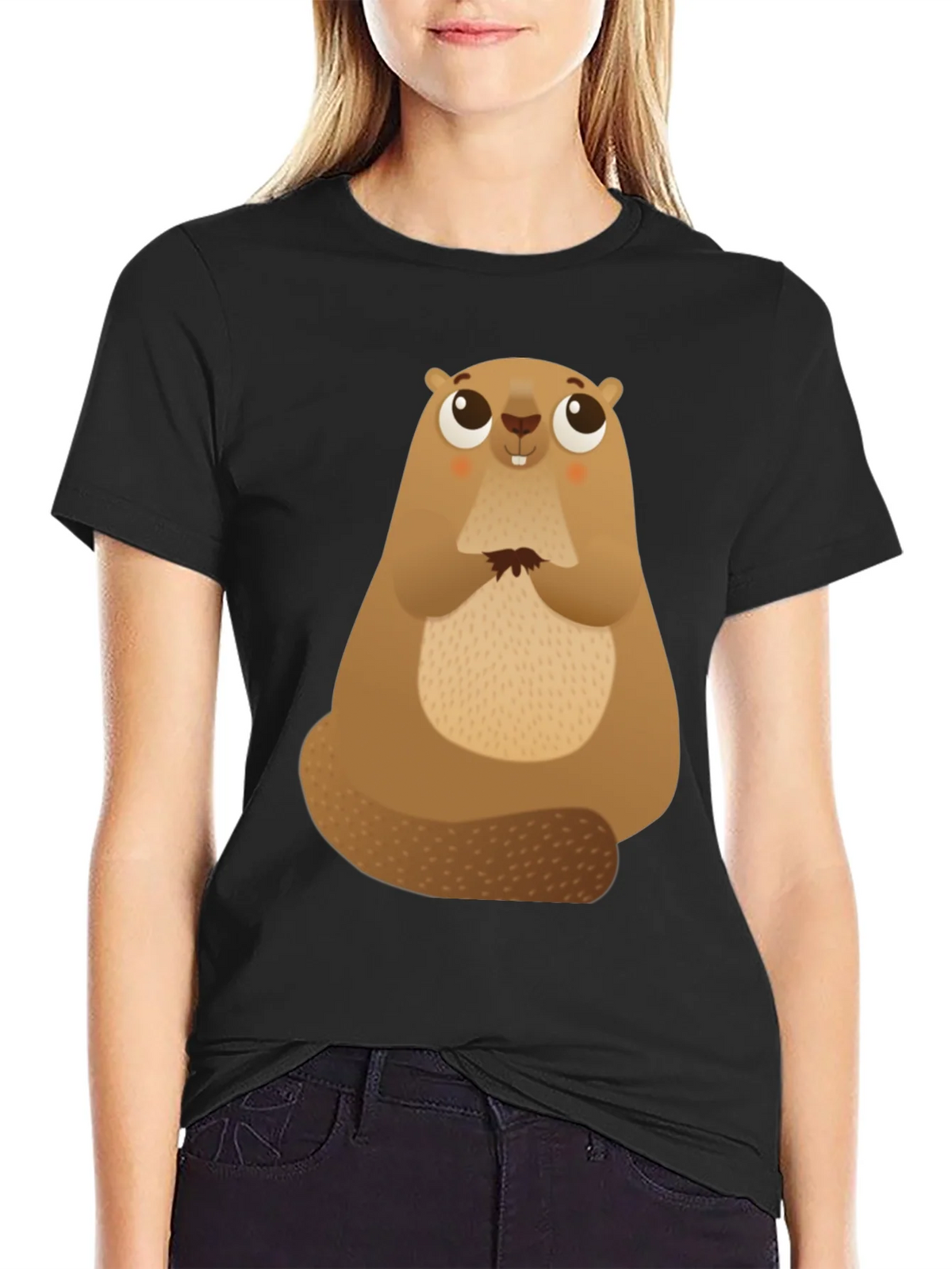 Cute Beaver Graphic Tee - Soft Cotton Comfort product image 5