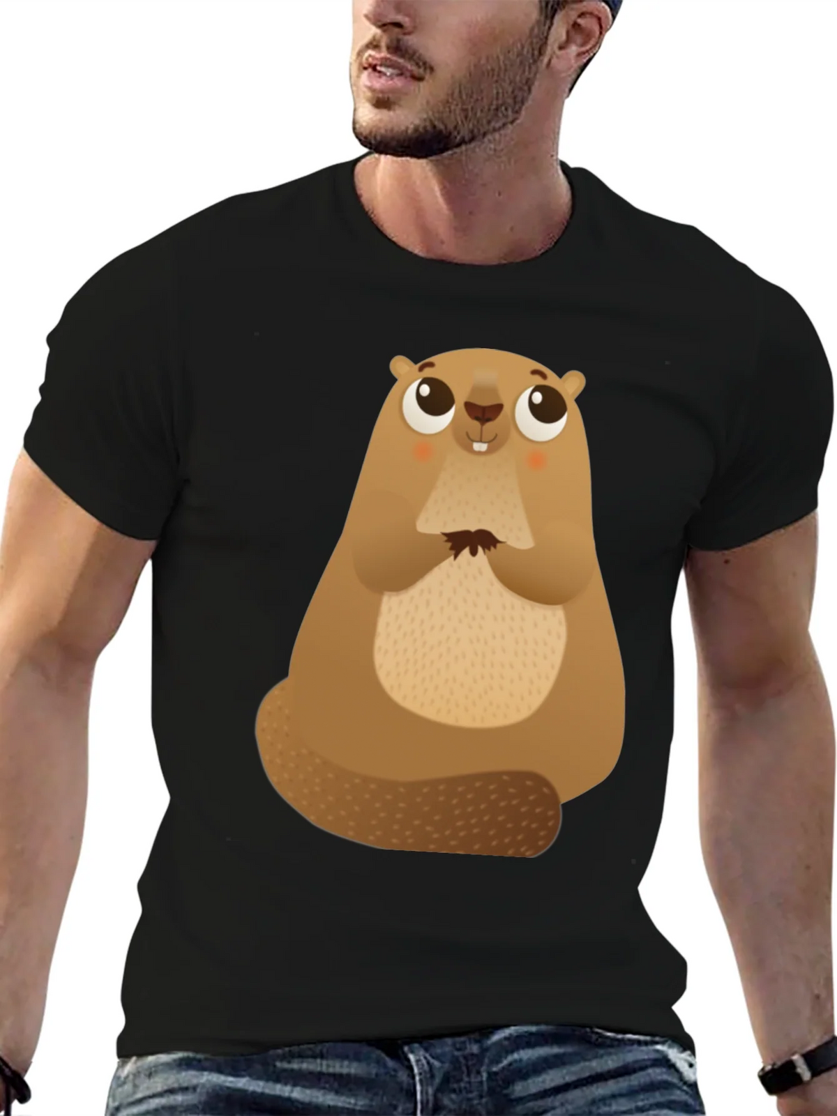 Cute Beaver Graphic Tee - Soft Cotton Comfort product image 9
