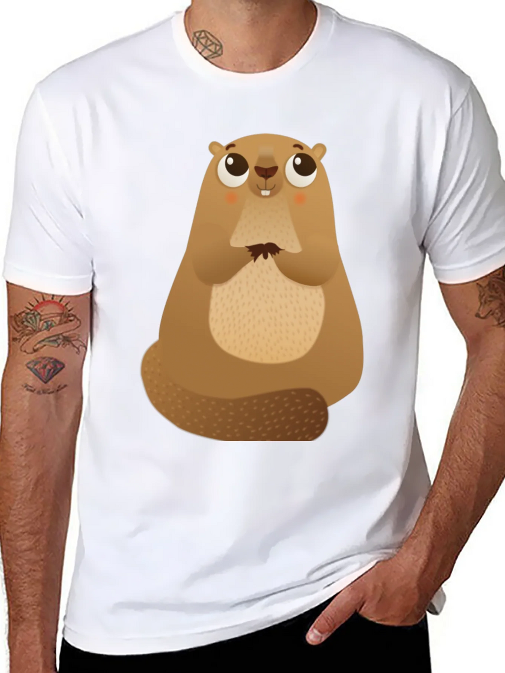 Cute Beaver Graphic Tee - Soft Cotton Comfort product image 10