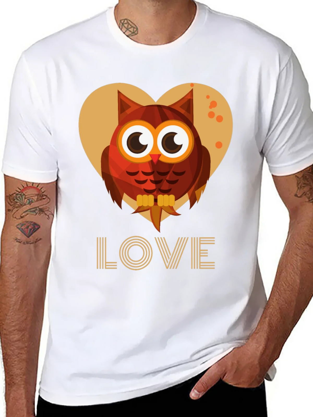Owl Love Graphic Tee - Cute Bird Design product image 10