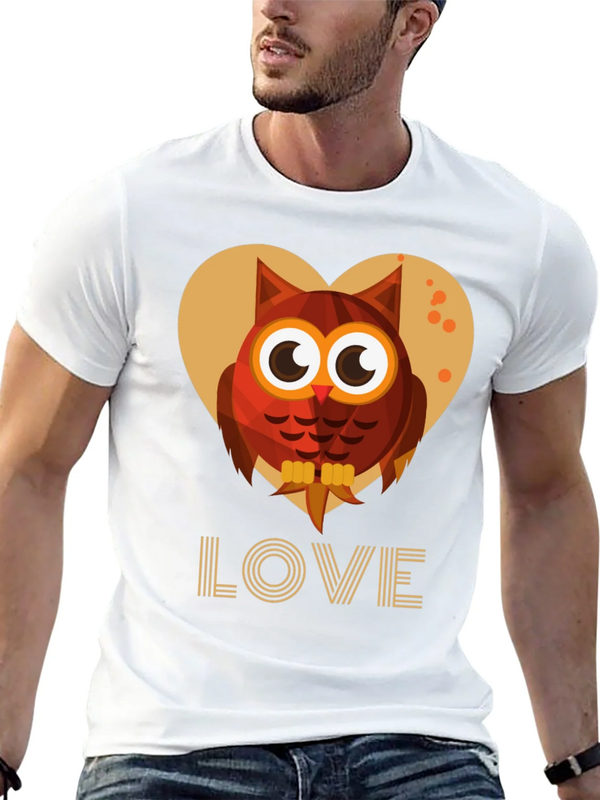 Owl Love Graphic Tee - Cute Bird Design product image 4