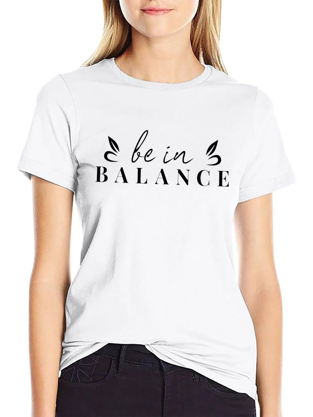 Be In Balance Graphic Tee - Black Casual Comfort product image 8