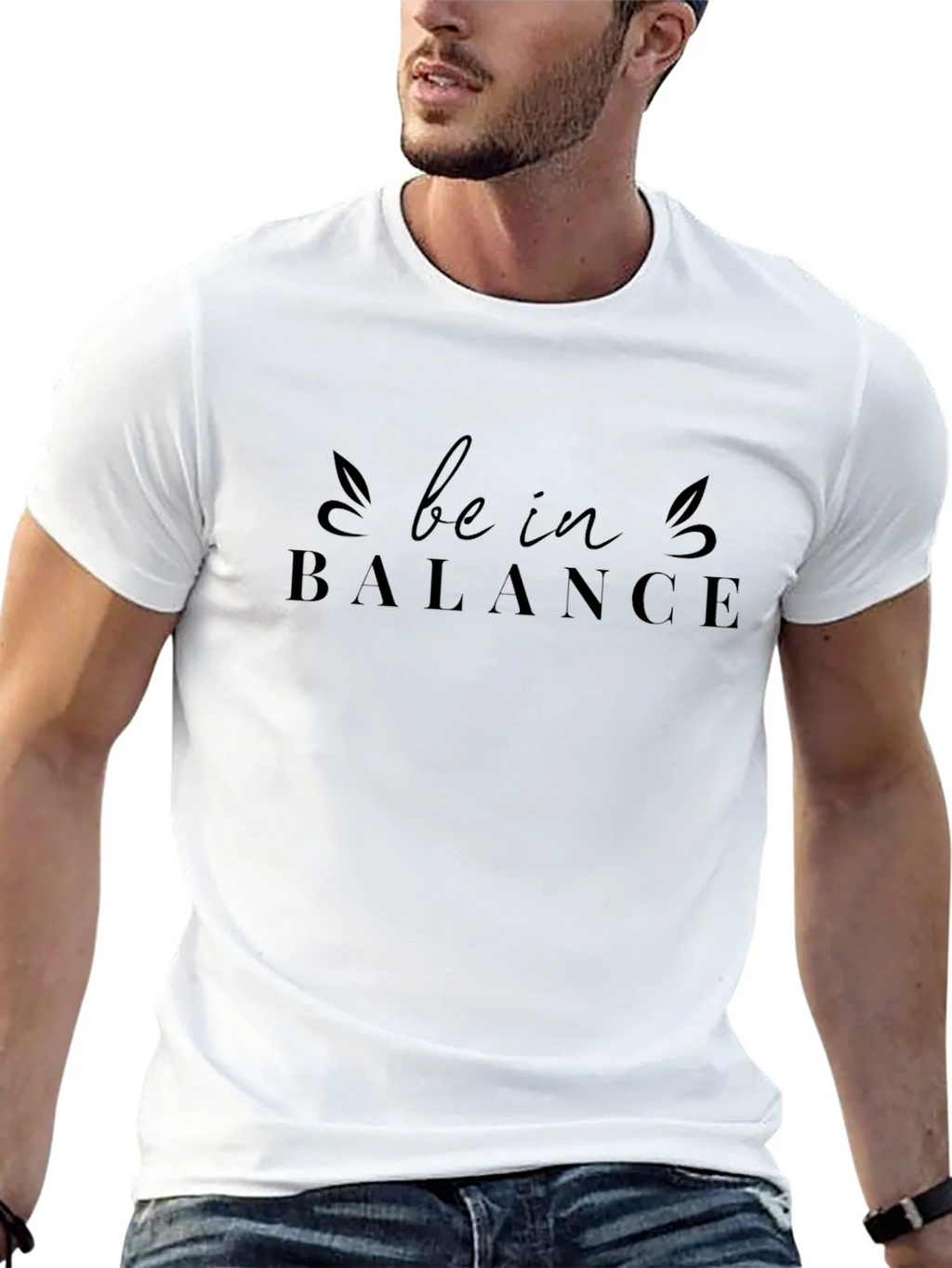Be In Balance Graphic Tee - Black Casual Comfort product image 12