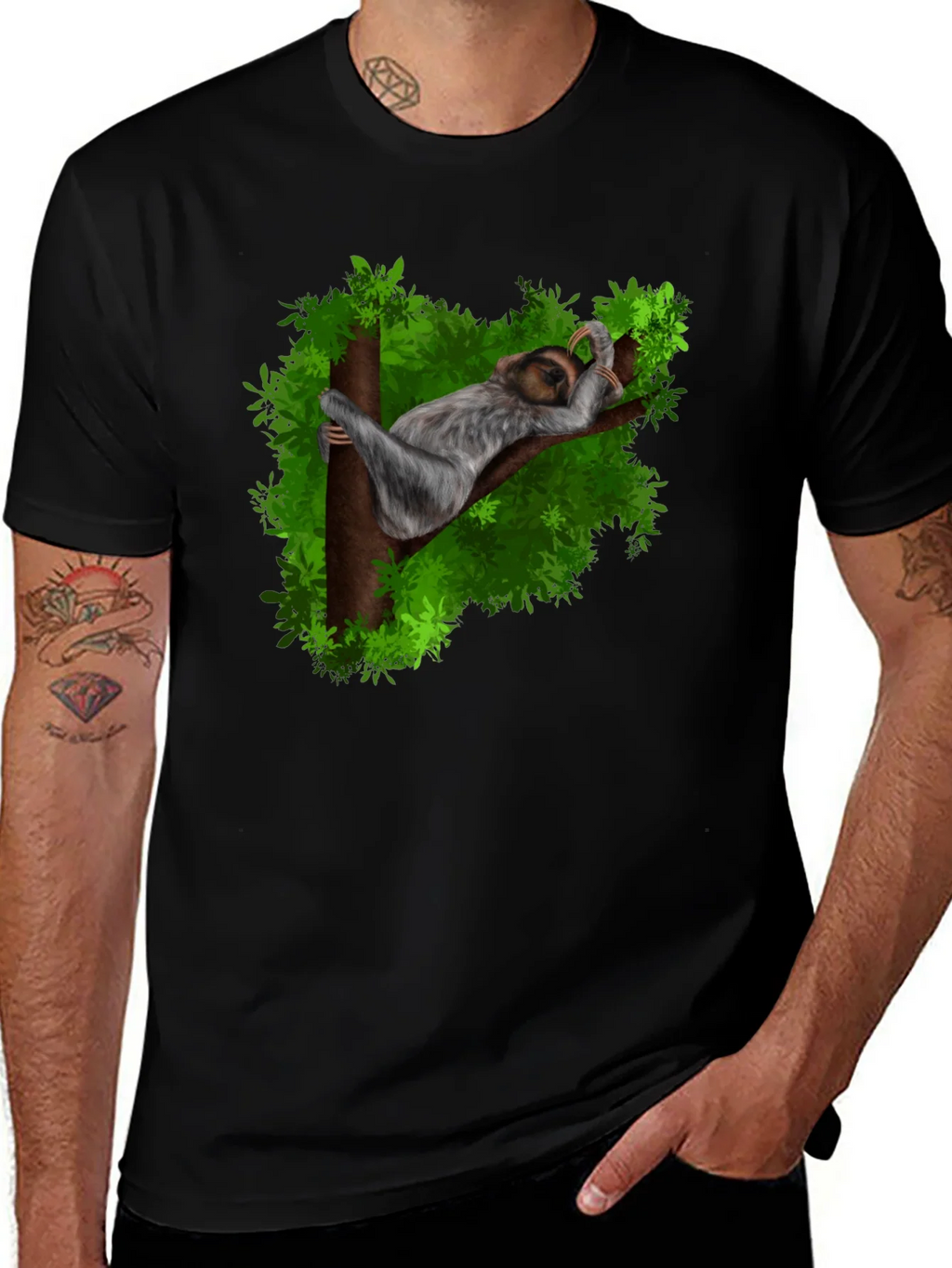 Sloth Nap Graphic Tee - Relaxed Casual Style product image 1