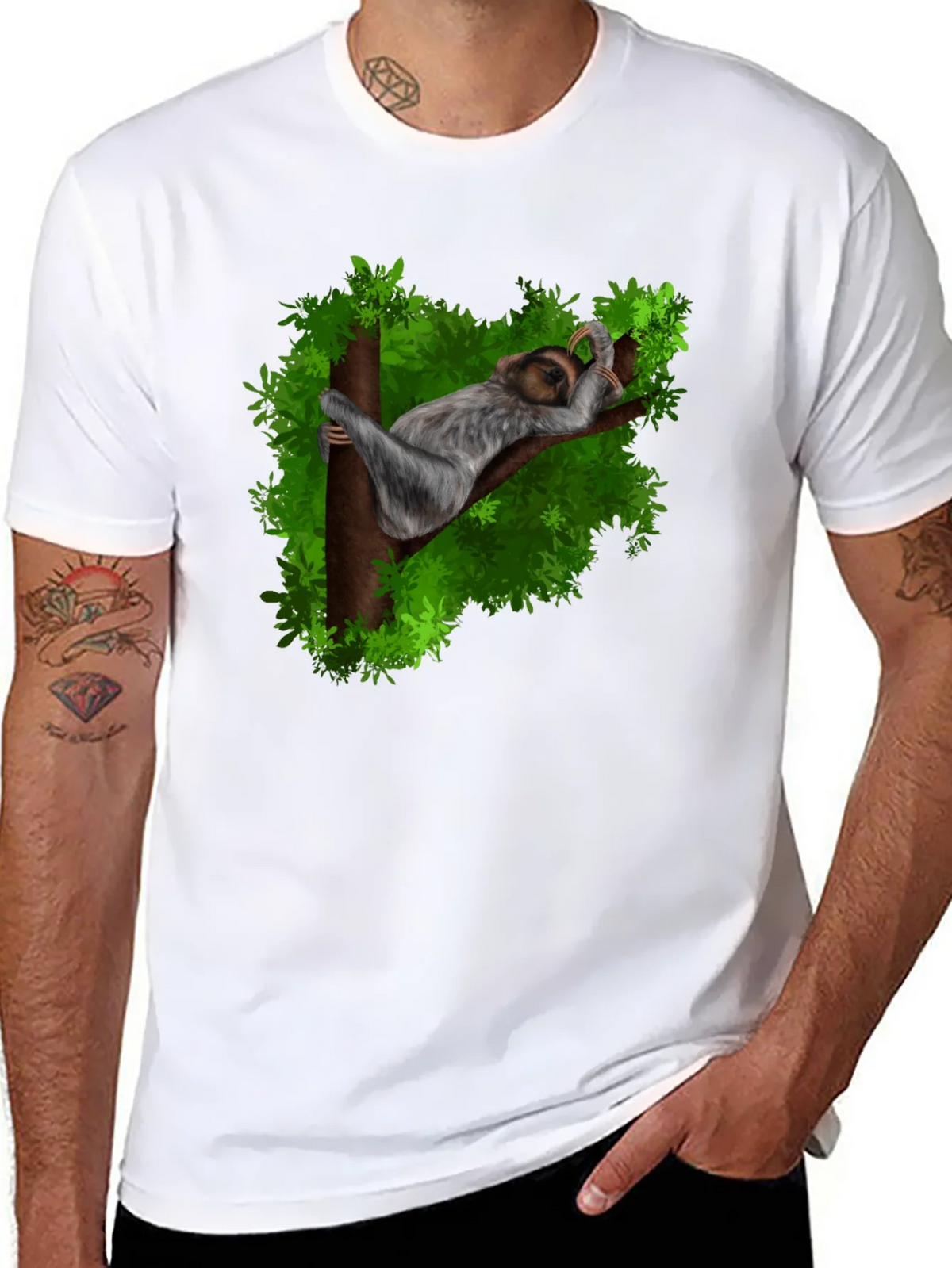 Sloth Nap Graphic Tee - Relaxed Casual Style product image 7