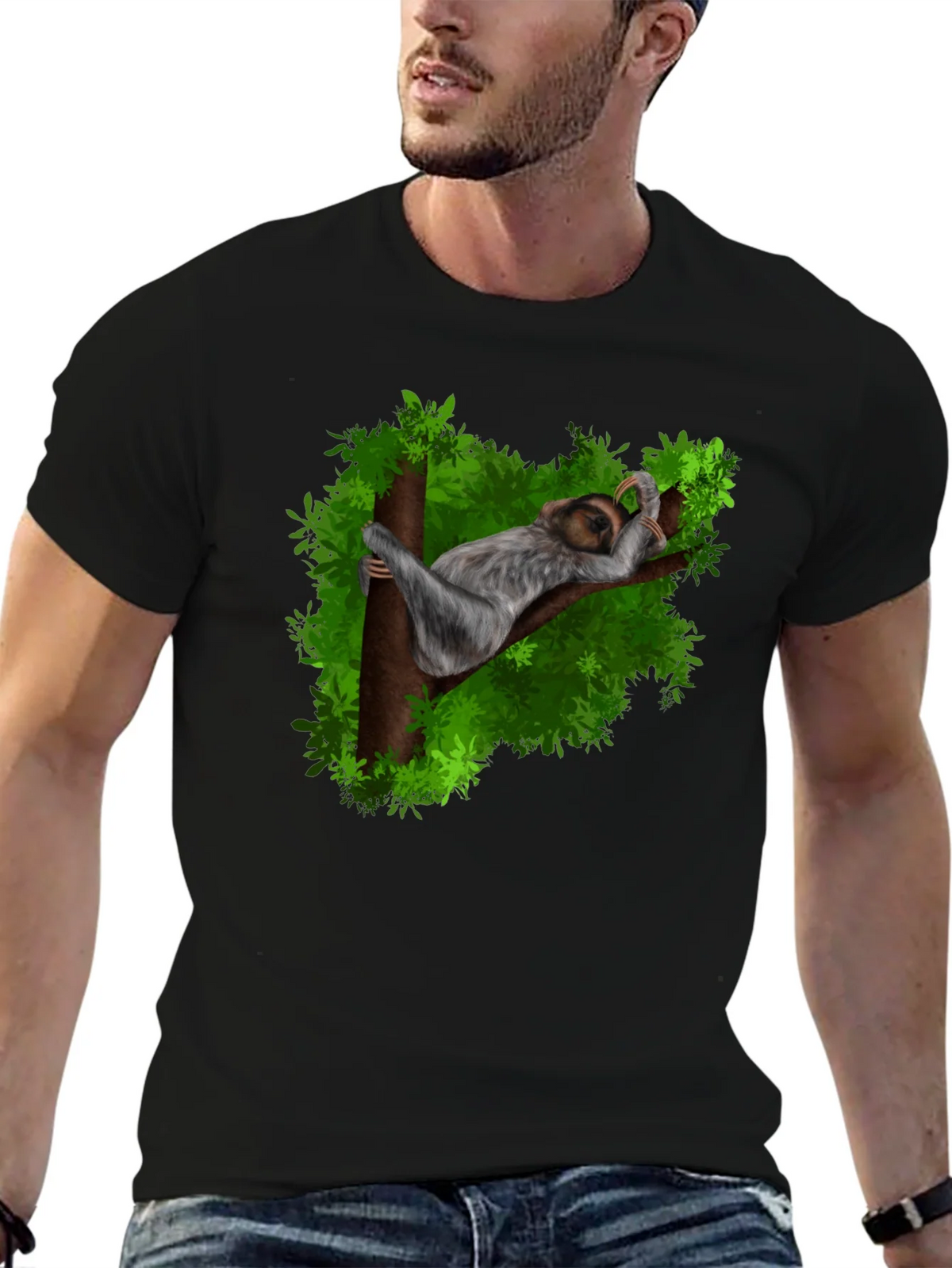 Sloth Nap Graphic Tee - Relaxed Casual Style product image 6