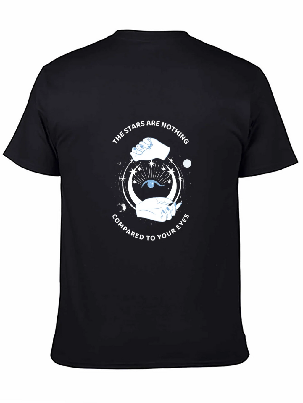 Celestial Eye Graphic Tee - Stars Compared to Your Eyes product image 4