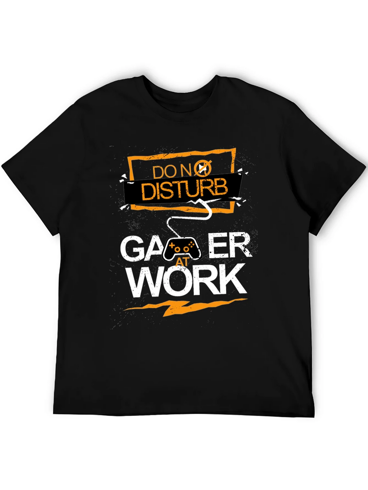 Gamer At Work Black Graphic Tee product image 5
