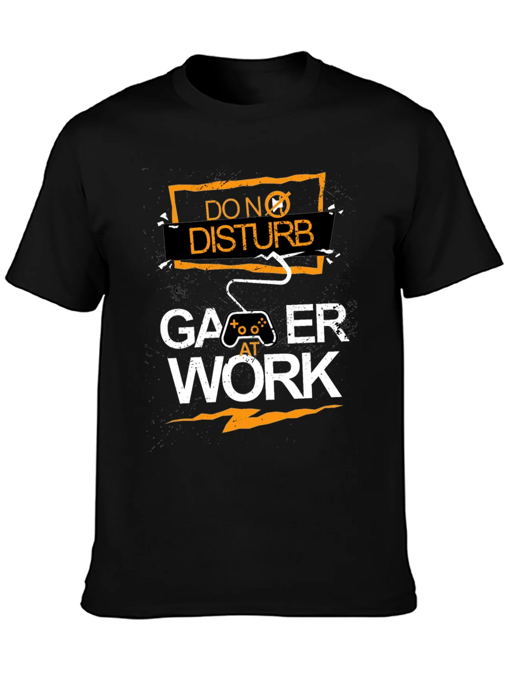 Gamer At Work Black Graphic Tee product image 3