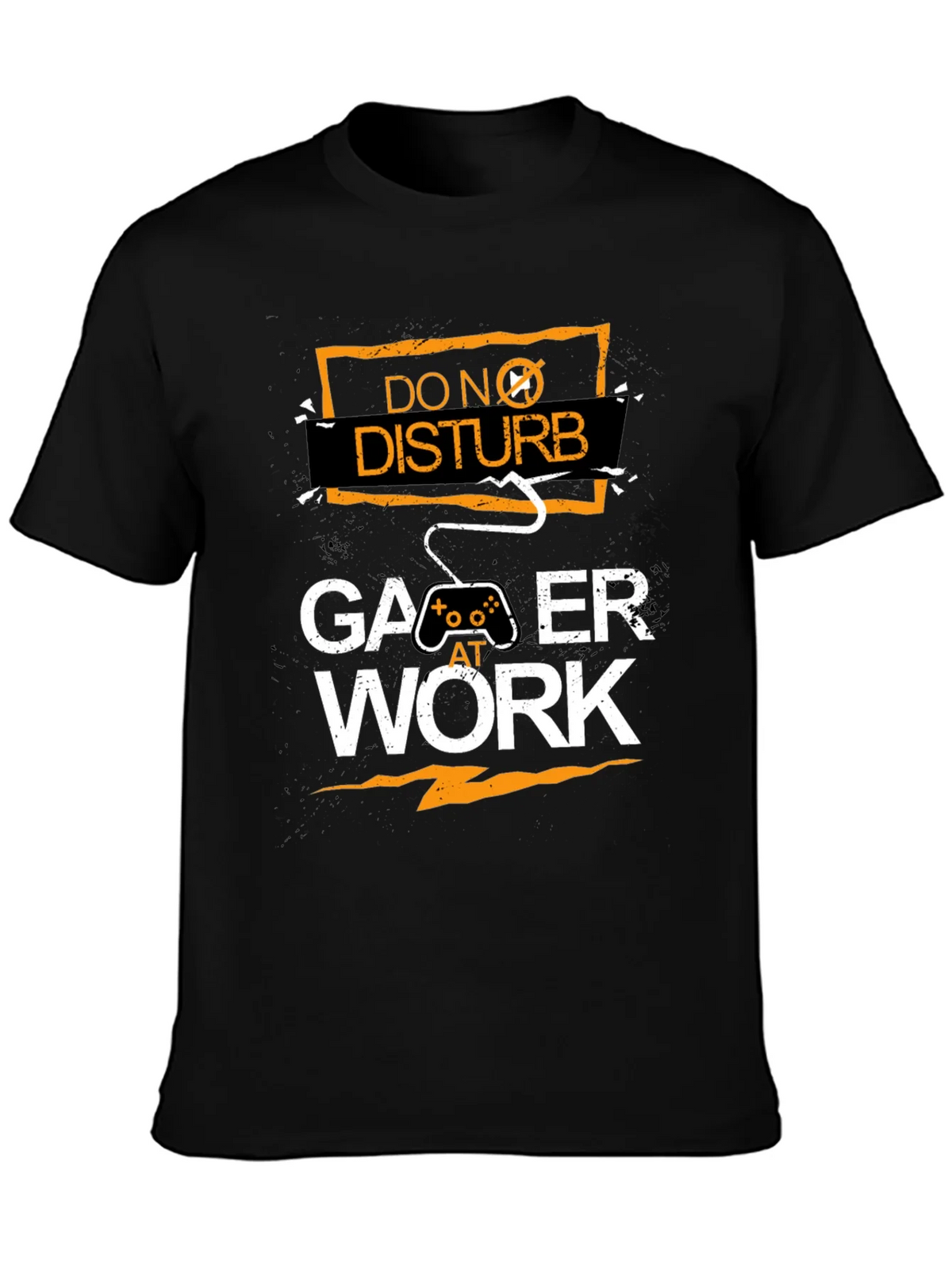 Gamer At Work Black Graphic Tee product image 3