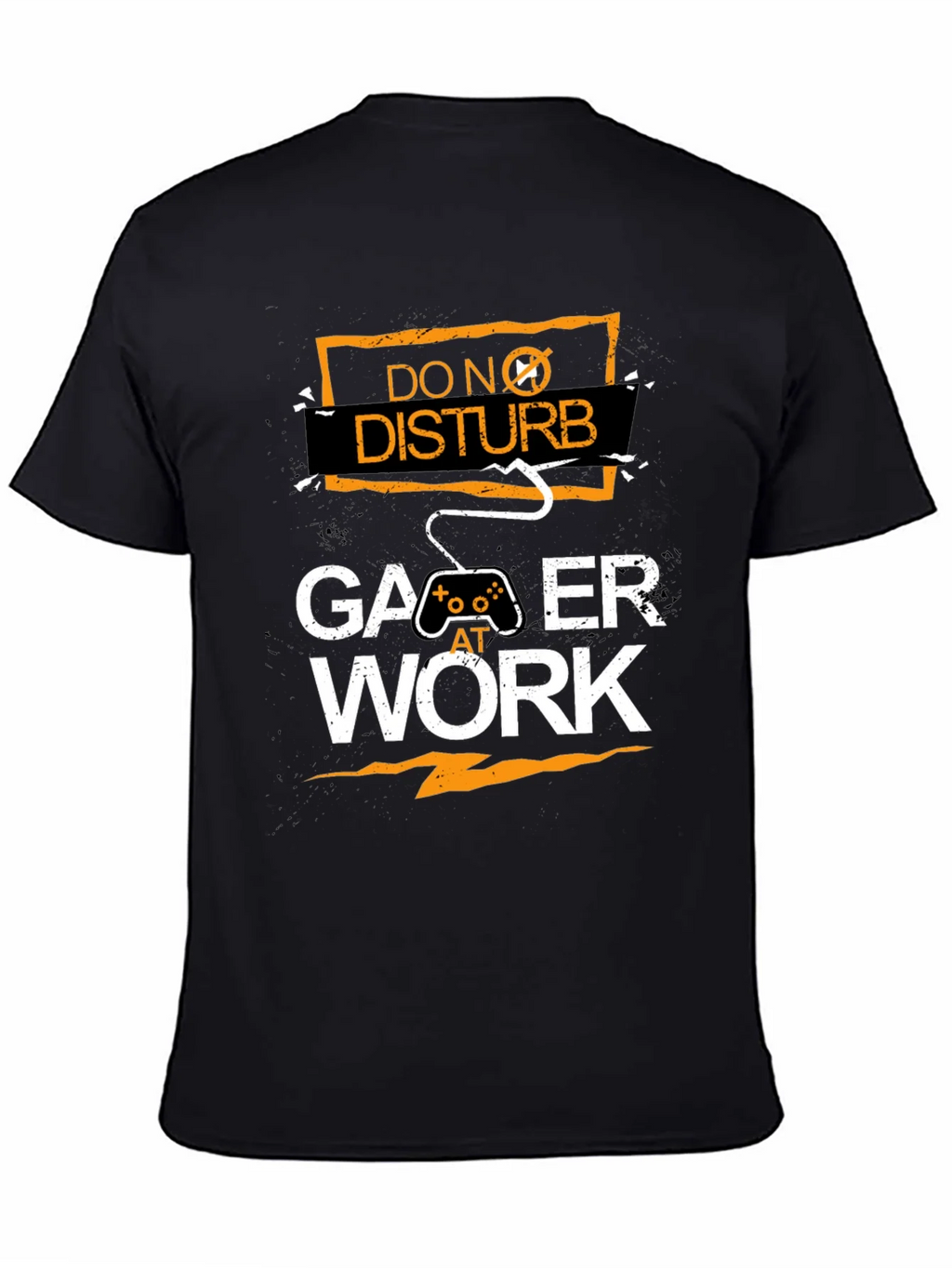 Gamer At Work Black Graphic Tee product image 4