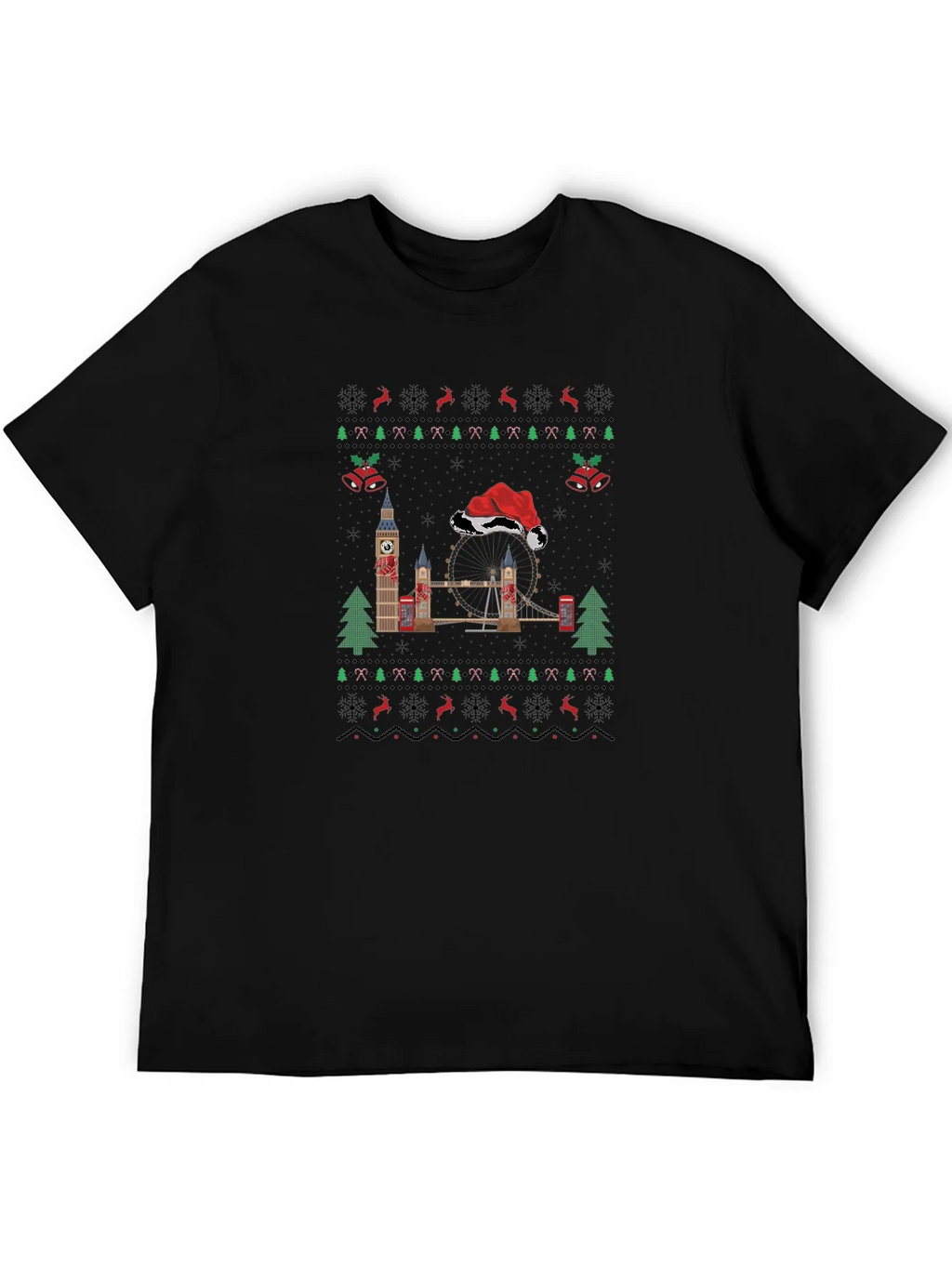 London Christmas Sweater T-Shirt
