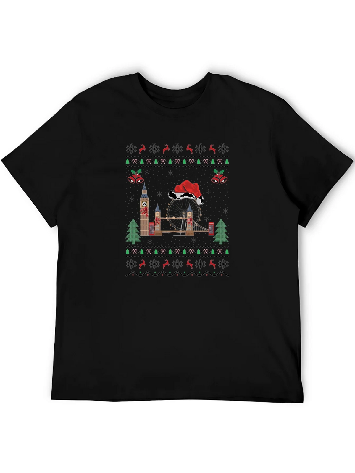London Christmas Sweater T-Shirt